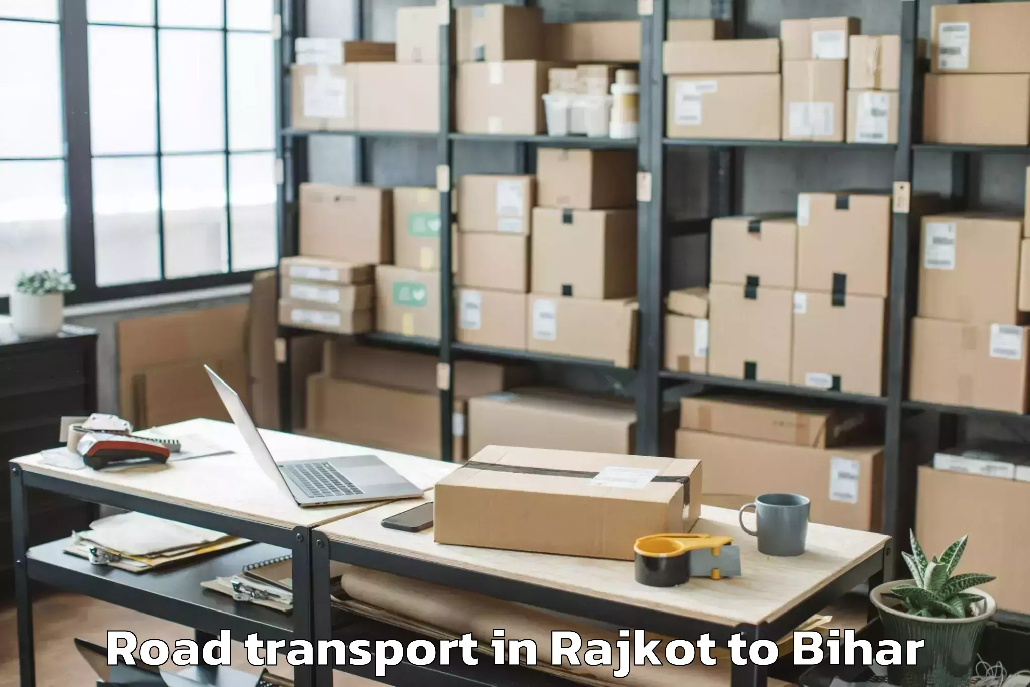 Get Rajkot to Lakhisarai Road Transport